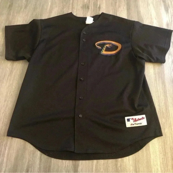 Majestic Other - Arizona Diamondbacks 2000 Majestic‎ MLB Snake Edition Jersey 2XL Made In USA